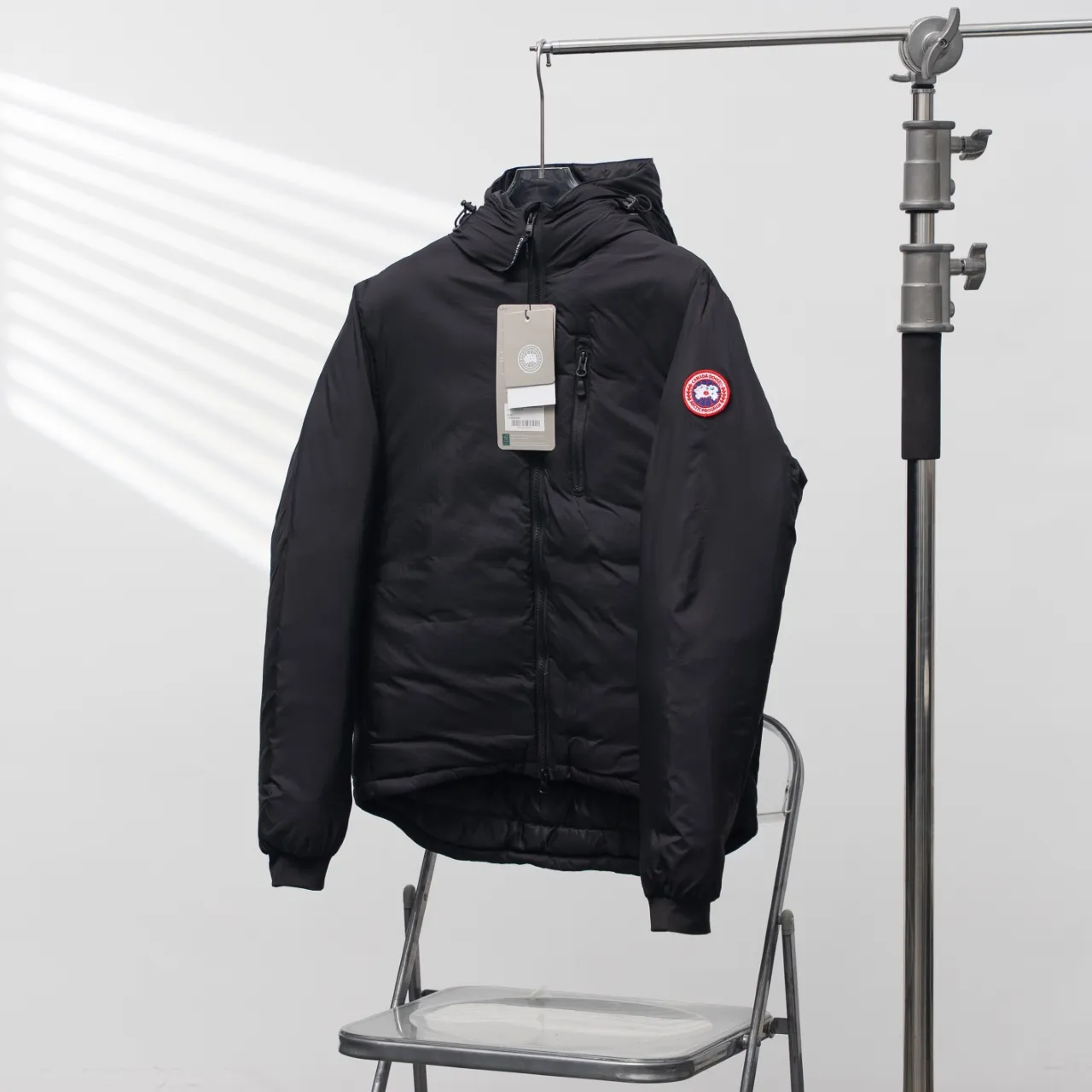 P880 CANADA GOOSE丨Canada Goose 5078 single zipper armband hooded down jacket Color: Black Size: XS-XL